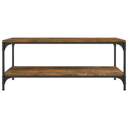 Tavolino da Salotto Rovere Fumo 100x50x40 cm Legno Multistrato | homemem39