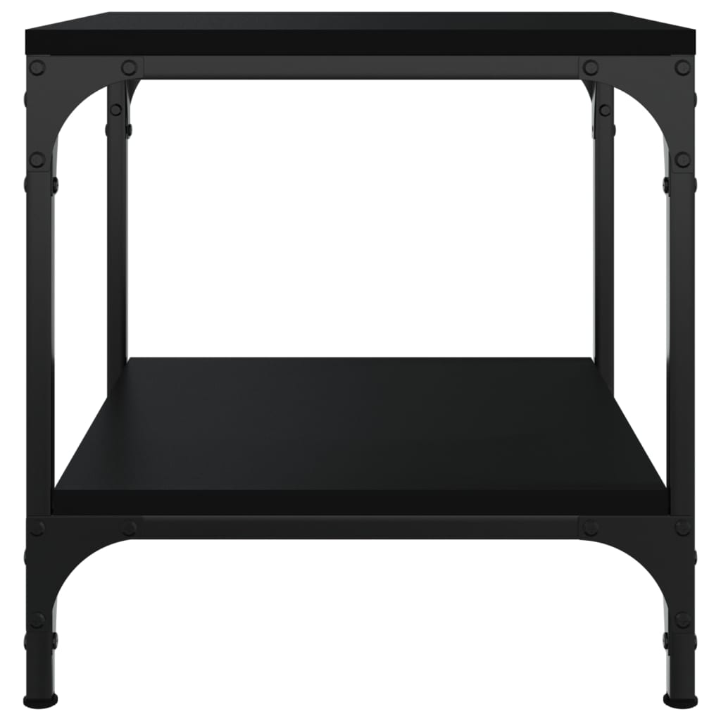 Tavolino Nero 40x40x40 cm in Legno Multistrato | homemem39