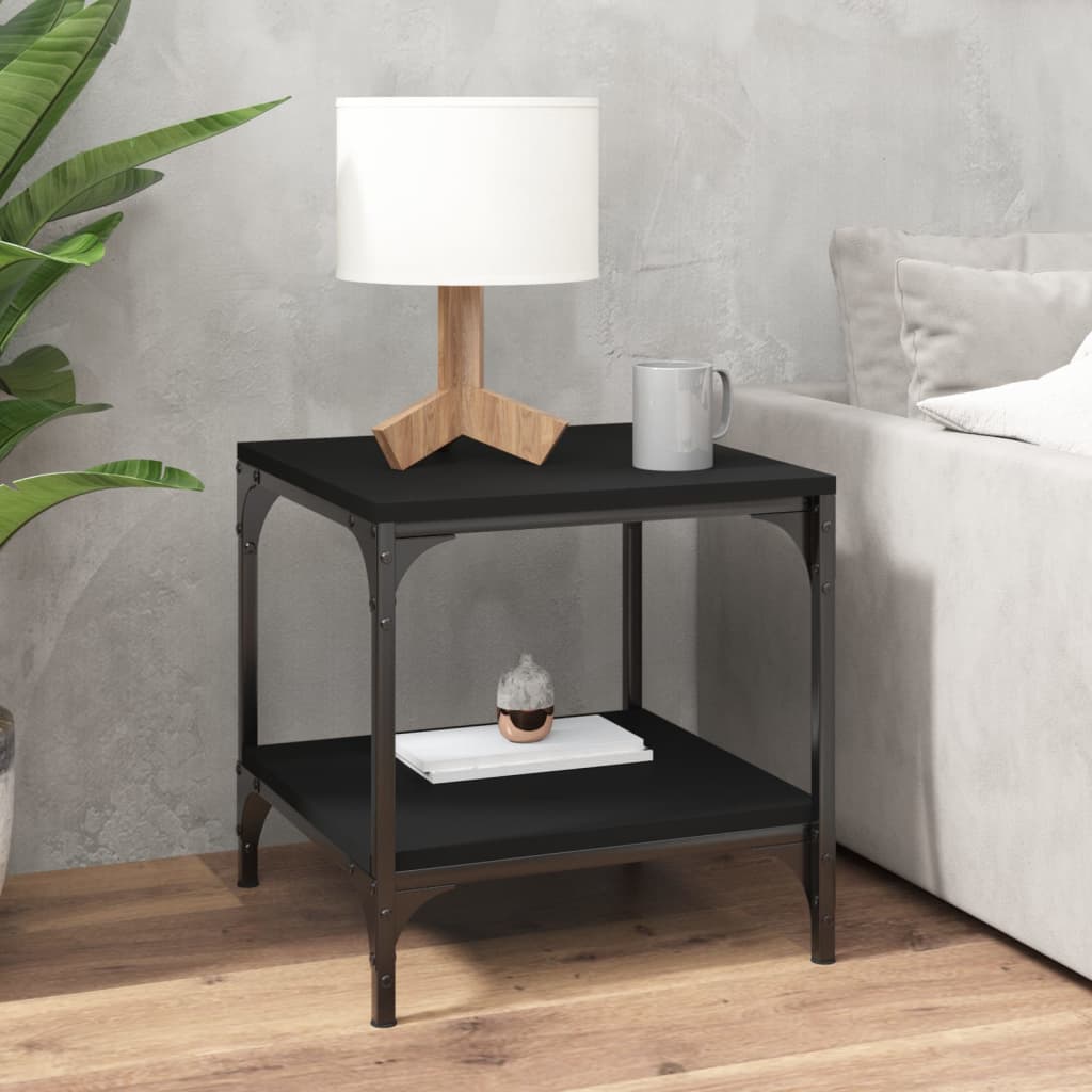 Tavolino Nero 40x40x40 cm in Legno Multistrato | homemem39