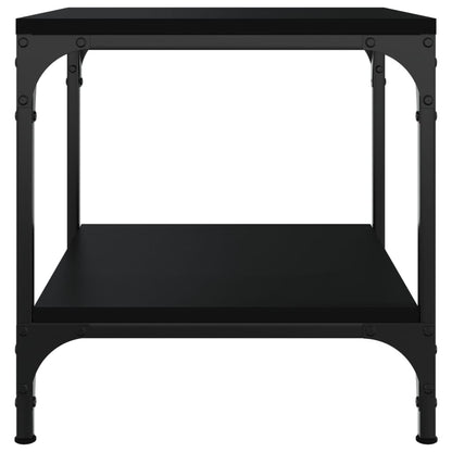 Tavolini 2pz Nero 40x40x40 cm in Legno Multistrato | homemem39
