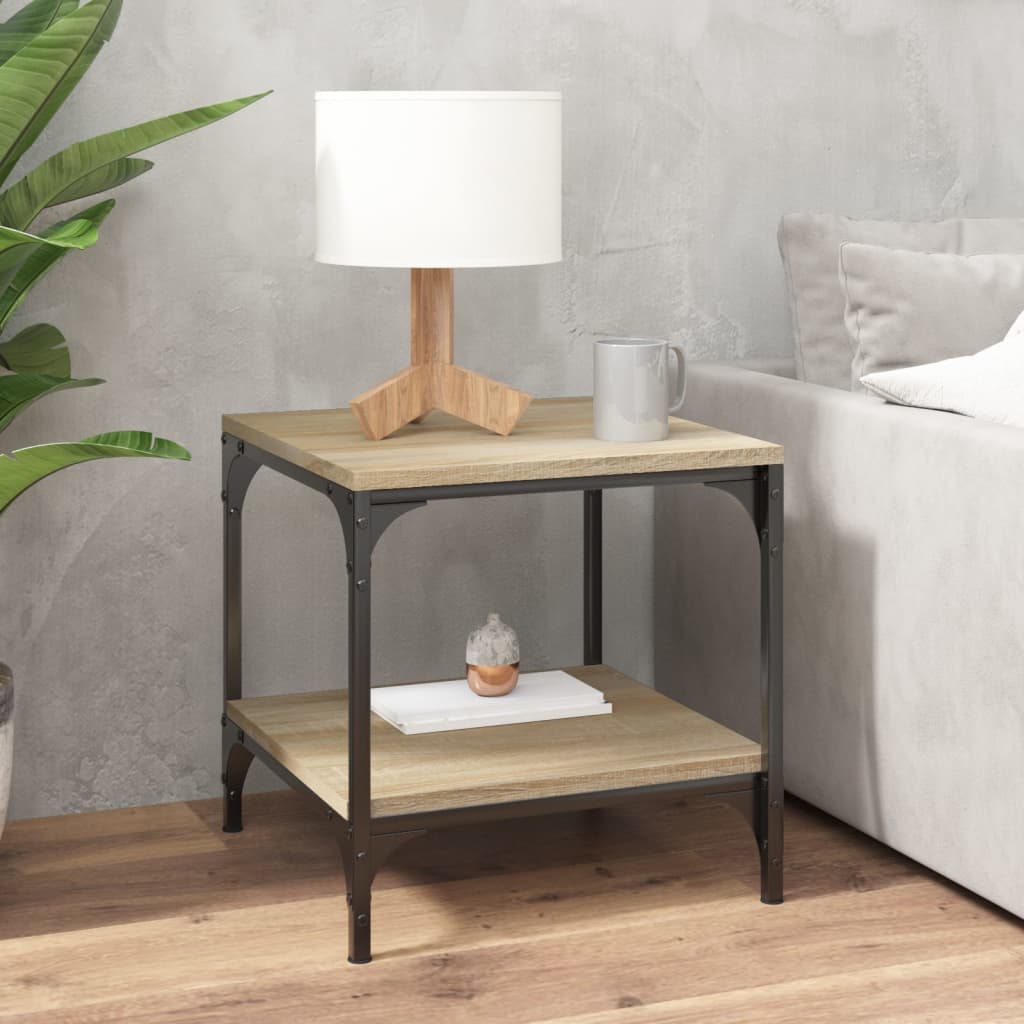 Tavolini 2pz rovere sonoma 40x40x40 cm in Legno Multistrato | homemem39