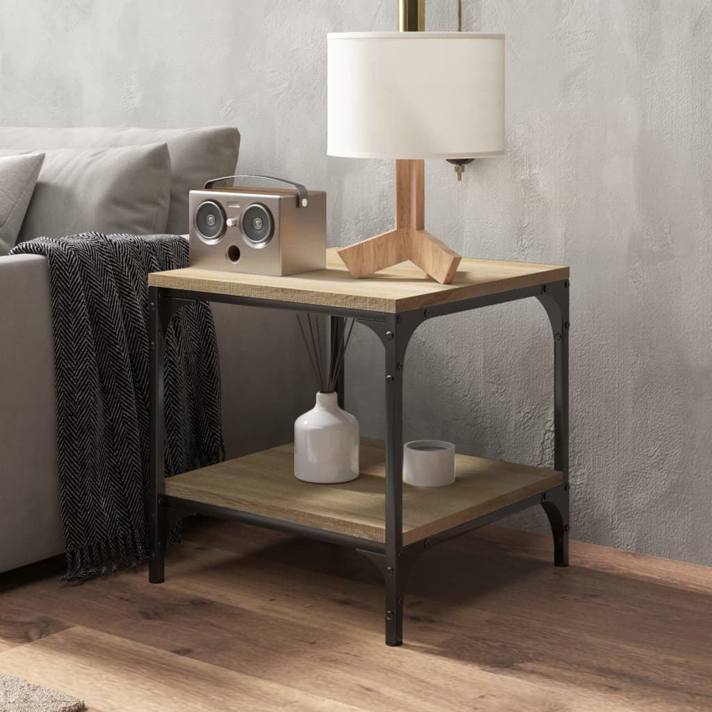 Tavolini 2pz rovere sonoma 40x40x40 cm in Legno Multistrato | homemem39