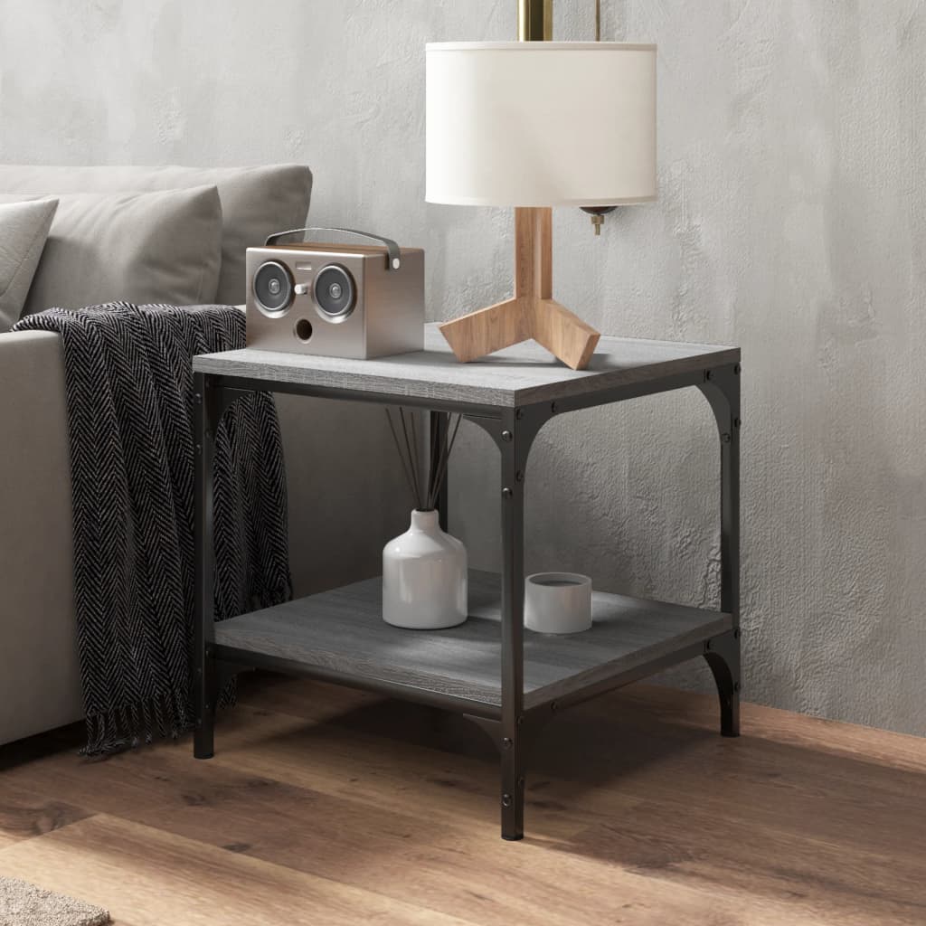 Tavolini 2pz grigio sonoma 40x40x40 cm in Legno Multistrato | homemem39