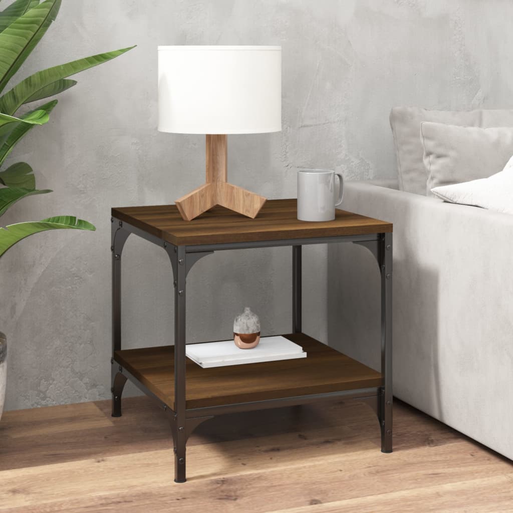 Tavolini 2pz Nerorovere marrone 40x40x40cm in Legno Multistrato | homemem39