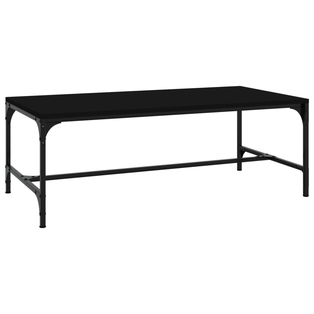 Tavolino da Salotto Nero 100x50x35cm Legno Multistrato | homemem39
