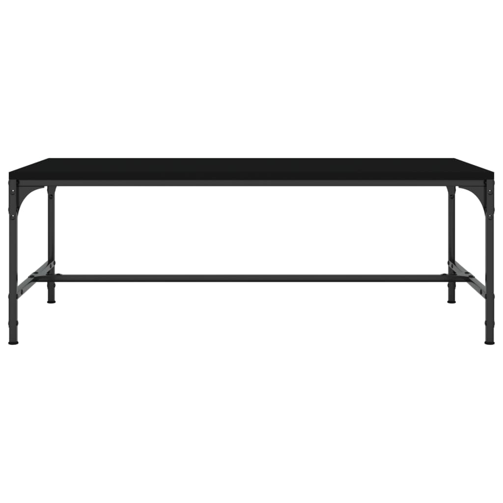 Tavolino da Salotto Nero 100x50x35cm Legno Multistrato | homemem39