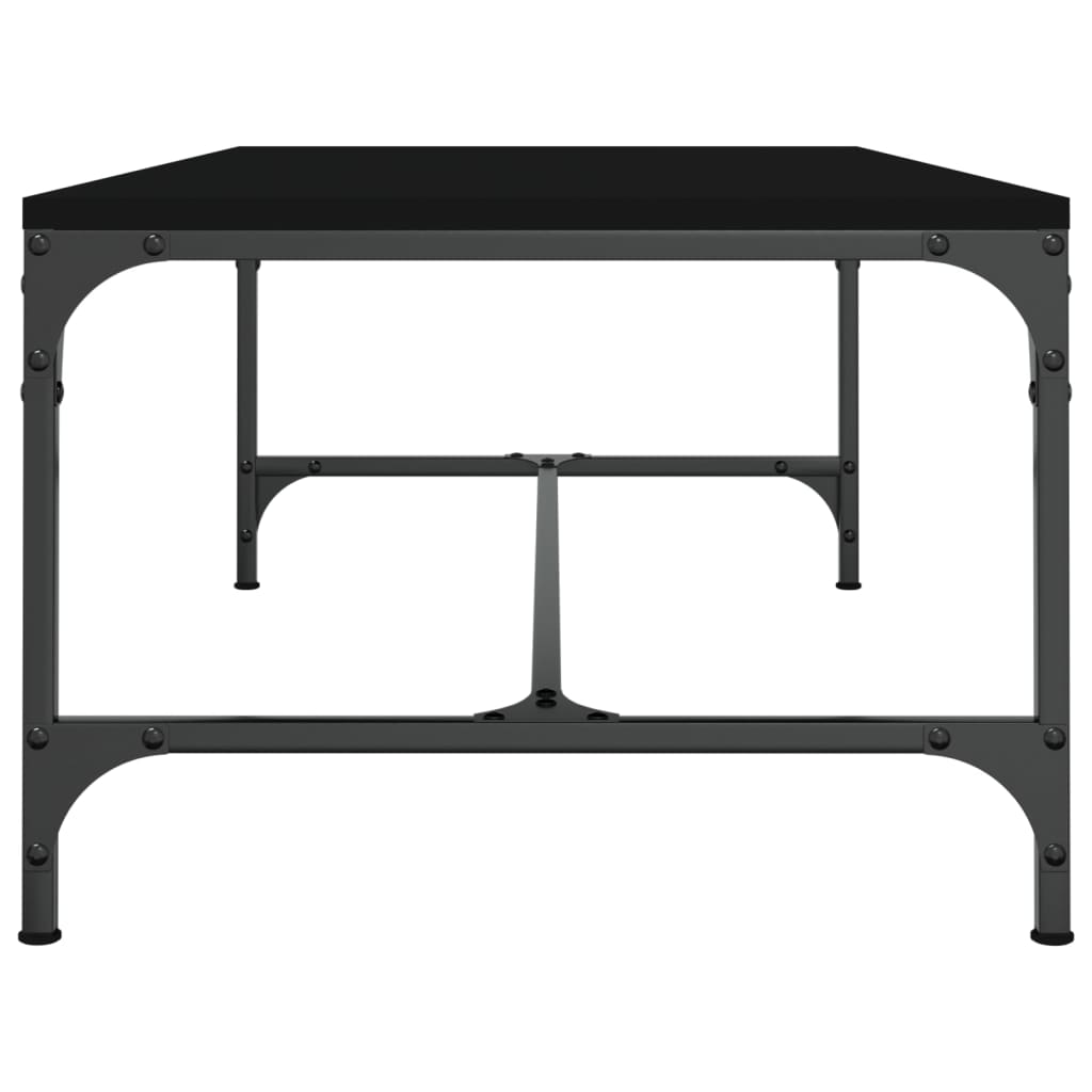 Tavolino da Salotto Nero 100x50x35cm Legno Multistrato | homemem39
