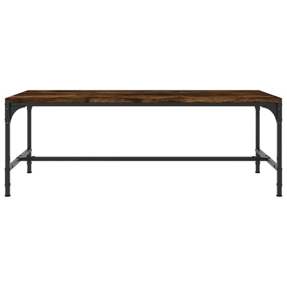 Tavolino da Salotto Rovere Fumo 80x50x35 cm Legno Multistrato | homemem39