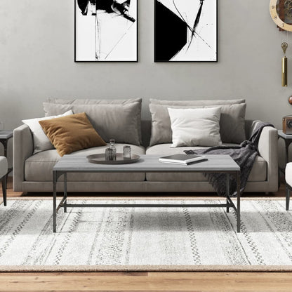 Tavolino da Salotto Grigio Sonoma 80x50x35 cm Legno Multistrato | homemem39