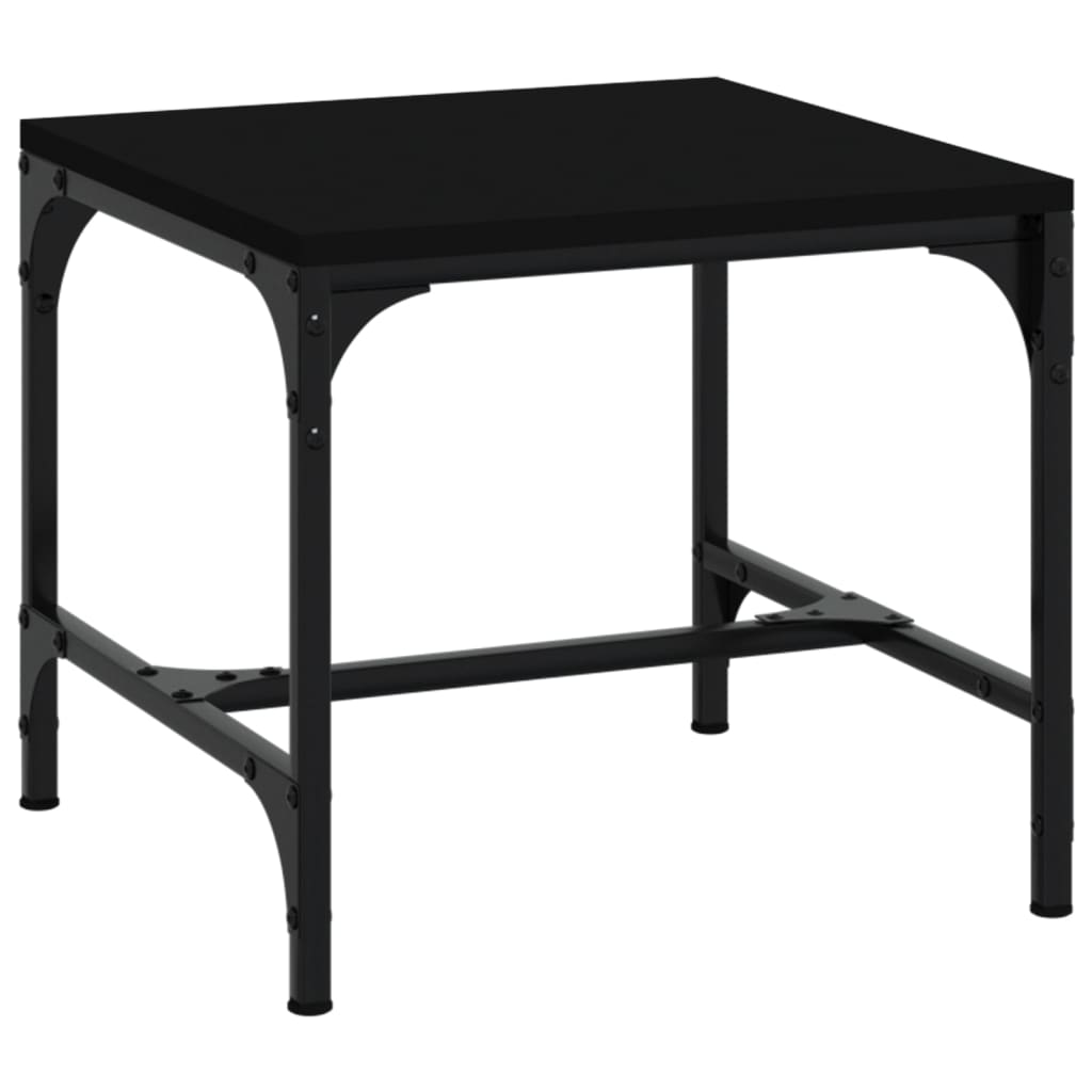 Tavolini 2pz Nero 40x40x35 cm in Legno Multistrato | homemem39