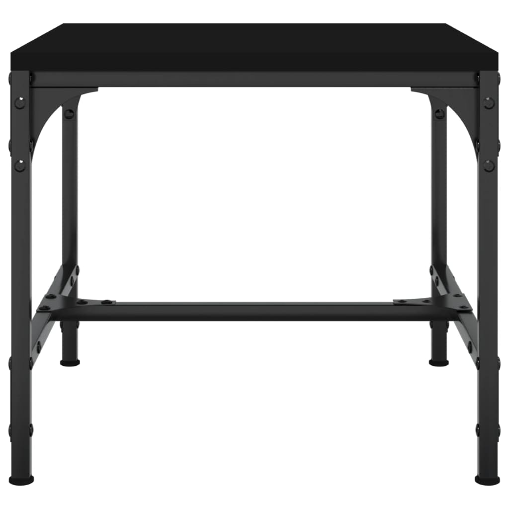 Tavolini 2pz Nero 40x40x35 cm in Legno Multistrato | homemem39