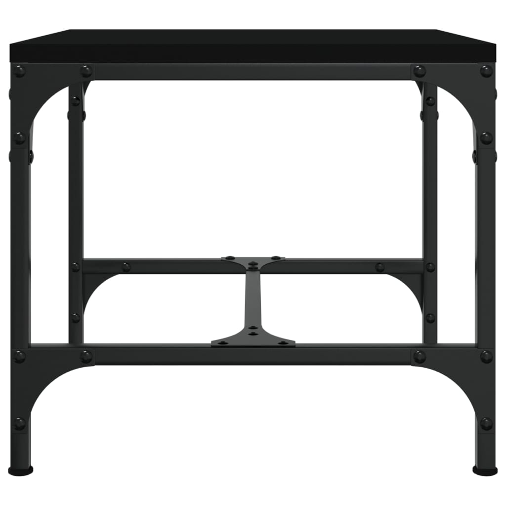 Tavolini 2pz Nero 40x40x35 cm in Legno Multistrato | homemem39