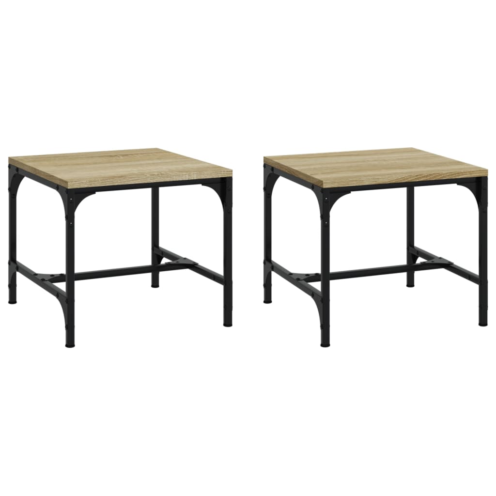 Tavolini 2pz Rovere Sonoma 40x40x35 cm in Legno Multistrato | homemem39