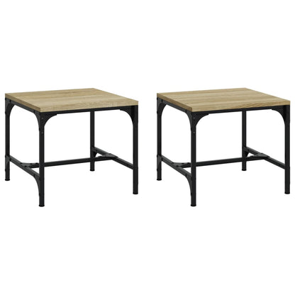 Tavolini 2pz Rovere Sonoma 40x40x35 cm in Legno Multistrato | homemem39