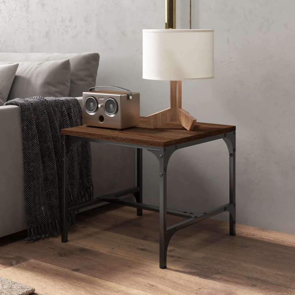 Tavolini 2pz Nerorovere marrone 40x40x35cm in Legno Multistrato | homemem39