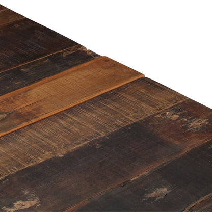 Tavolino Argento Acciaio Inox e Traverse Legno Massello | homemem39