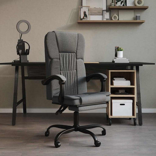 Sedia da Ufficio Reclinabile grigio scuro