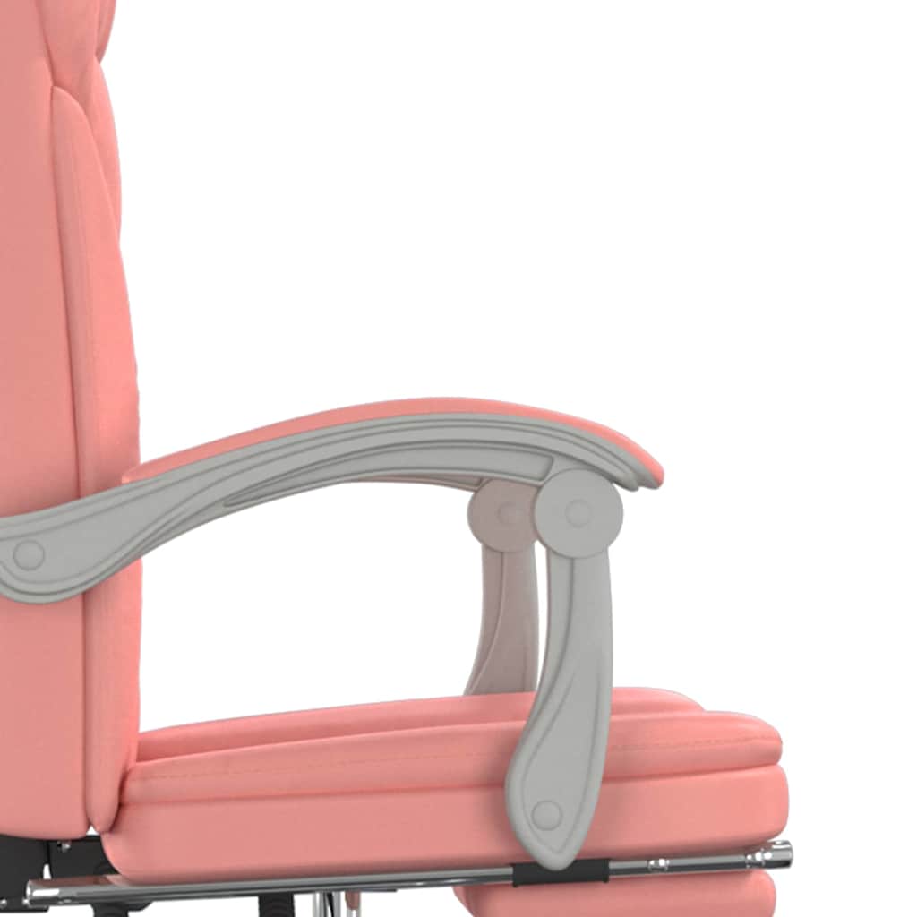 Poltrona da Ufficio Reclinabile Rosa in Similpelle