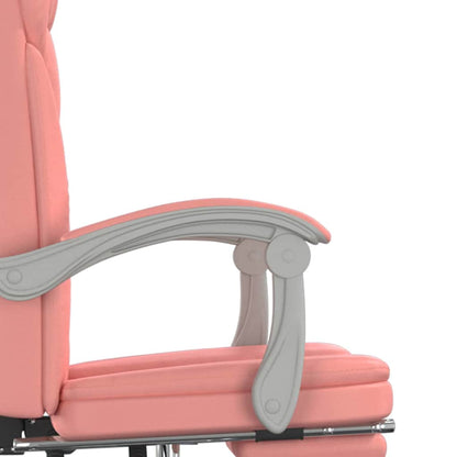 Poltrona da Ufficio Reclinabile Rosa in Similpelle