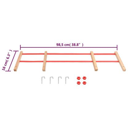 Schienale per Slitta Rosso in Compensato - homemem39