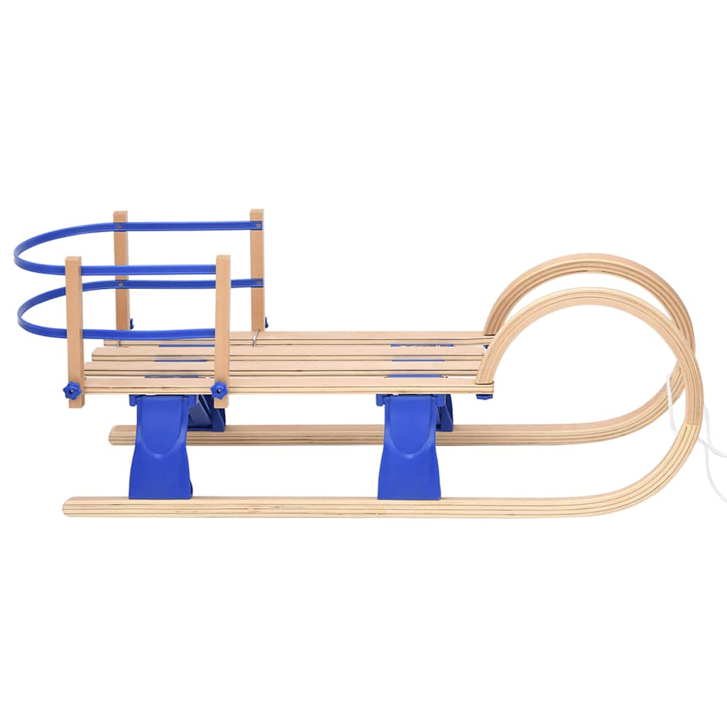 Slitta Pieghevole con Schienale 110 cm in Compensato - homemem39