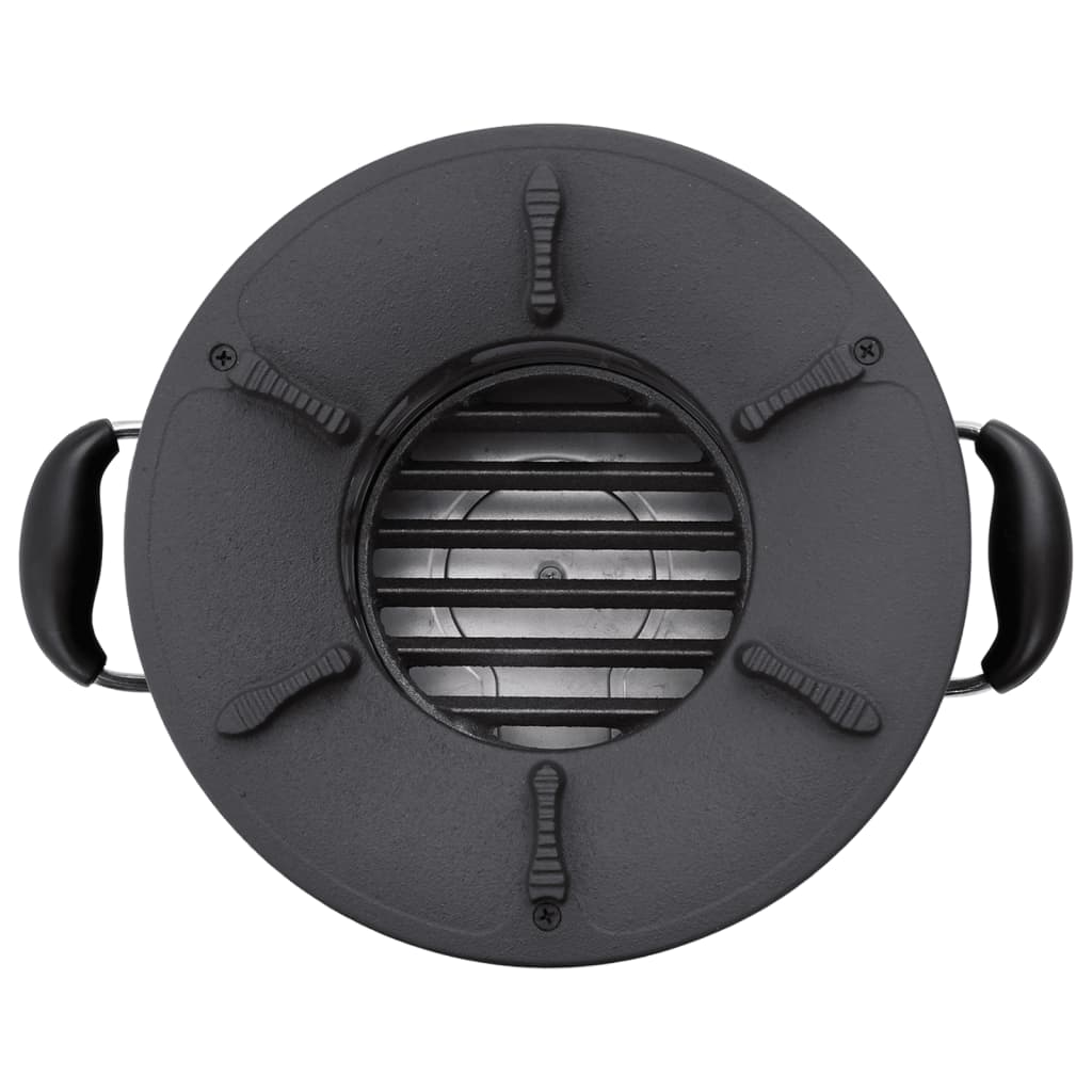 Stufa a Legna da Campeggio Nera 36x26x22,5 cm Metallo - homemem39