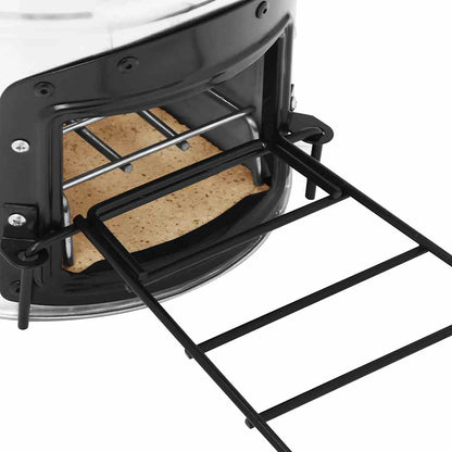 Stufa a Legna da Campeggio Argento 45,5x33x25,5 cm Acciaio Inox - homemem39