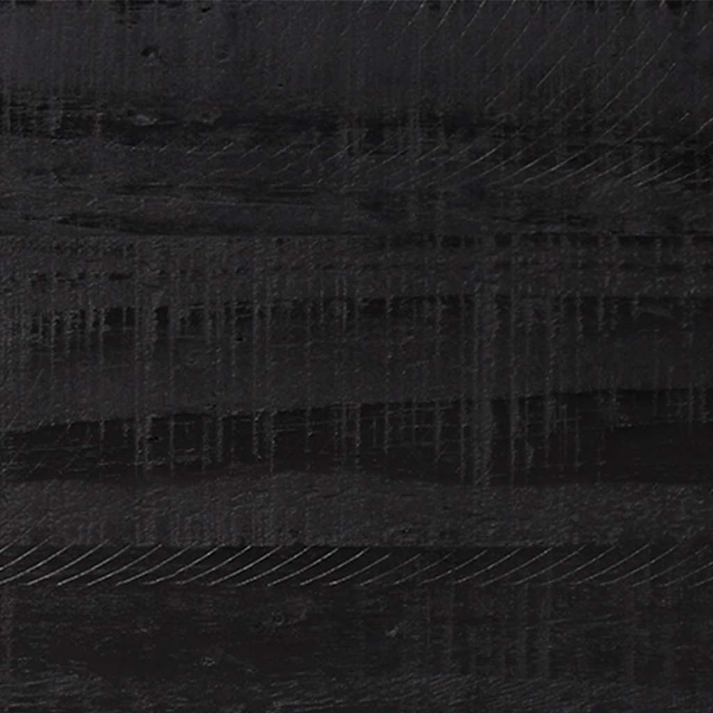 Comodino Nero 36x30x45 cm in Legno Massello di Pino | homemem39