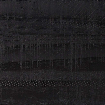 Comodino Nero 40x30x55 cm Legno Massello di Pino Riciclato