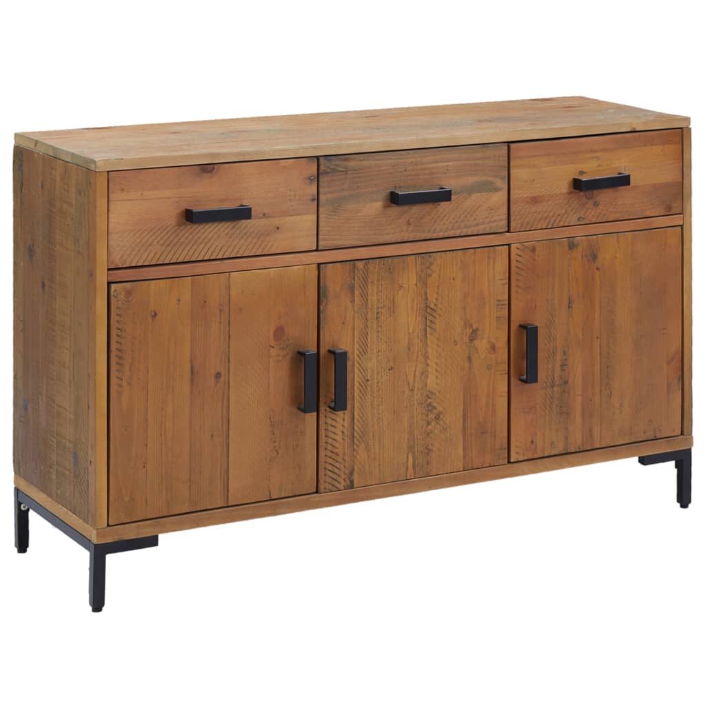 Credenza Marrone 110x35x70 cm in Legno Massello di Pino