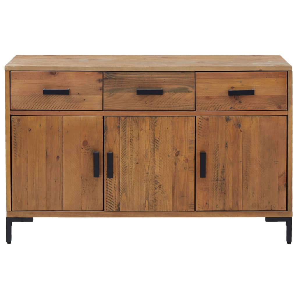 Credenza Marrone 110x35x70 cm in Legno Massello di Pino