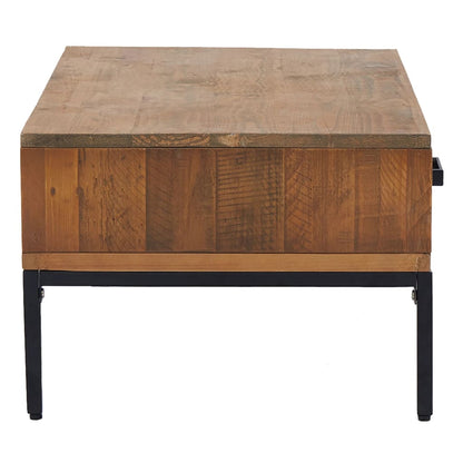 Tavolino da Salotto 90x50x35 cm in Legno Massello di Pino | homemem39