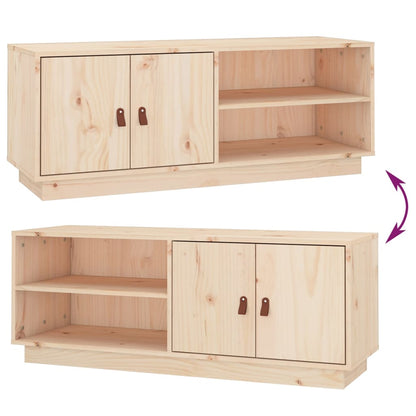 Mobile Porta TV 105x34x40 cm in Legno Massello di Pino