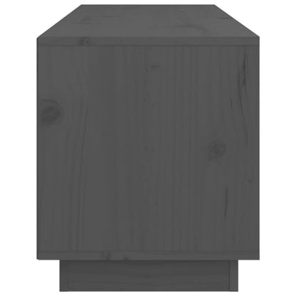 Mobile Porta TV Grigio 105x34x40 cm in Legno Massello di Pino - homemem39