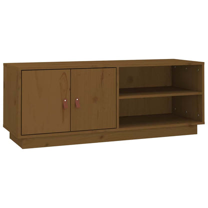 Mobile Porta TV ambra 105x34x40 cm in Legno Massello di Pino