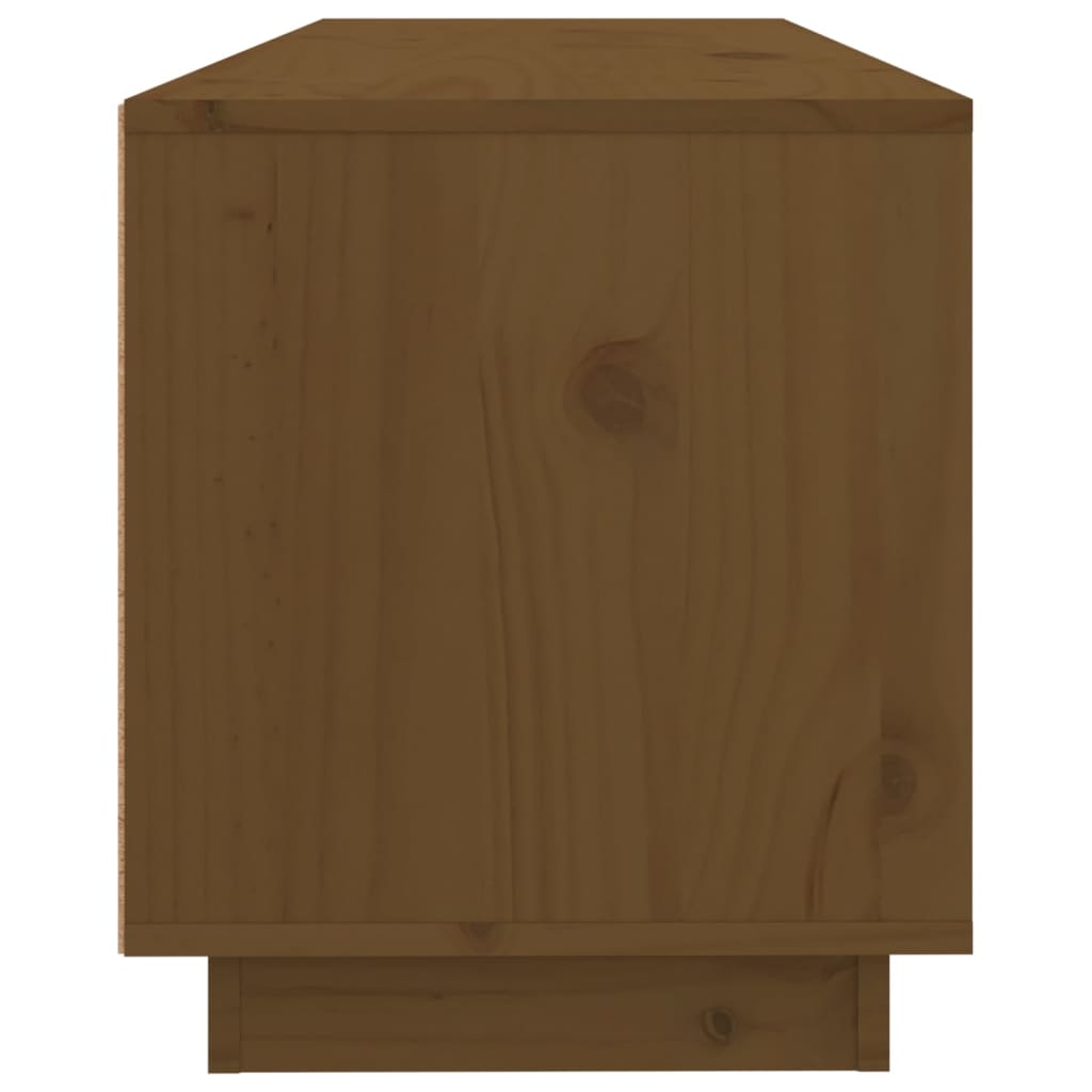 Mobile Porta TV Ambra 100x34x40 cm in Legno Massello di Pino - homemem39