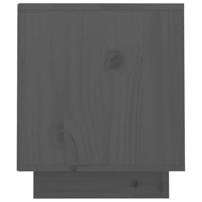 Mobile Porta TV Grigio 70x34x40 cm in Legno Massello di Pino - homemem39