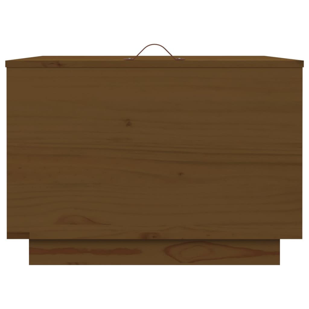 Contenitori Portaoggetti Coperchi 3pz ambra Legno Massello Pino | homemem39