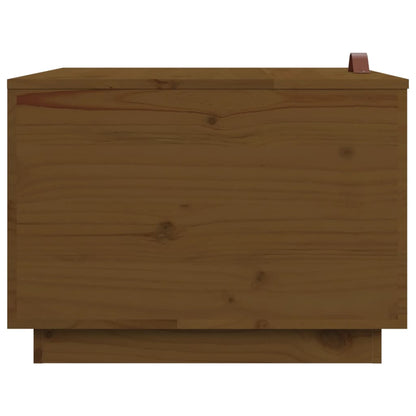 Contenitori Portaoggetti Coperchi 3pz ambra Legno Massello Pino | homemem39