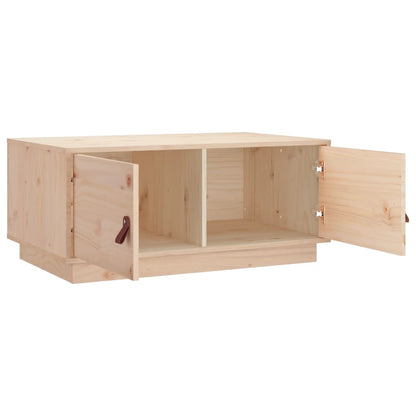 Tavolino da Salotto 80x50x35 cm Legno Massello di Pino | homemem39