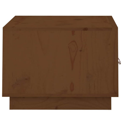 Tavolino da Salotto ambra 80x50x35 cm in Legno Massello di Pino