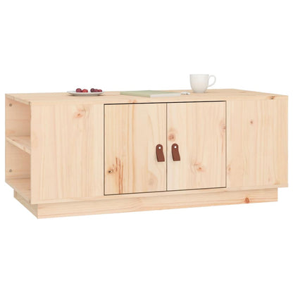 Tavolino da Salotto 100x50x41 cm in Legno Massello di Pino