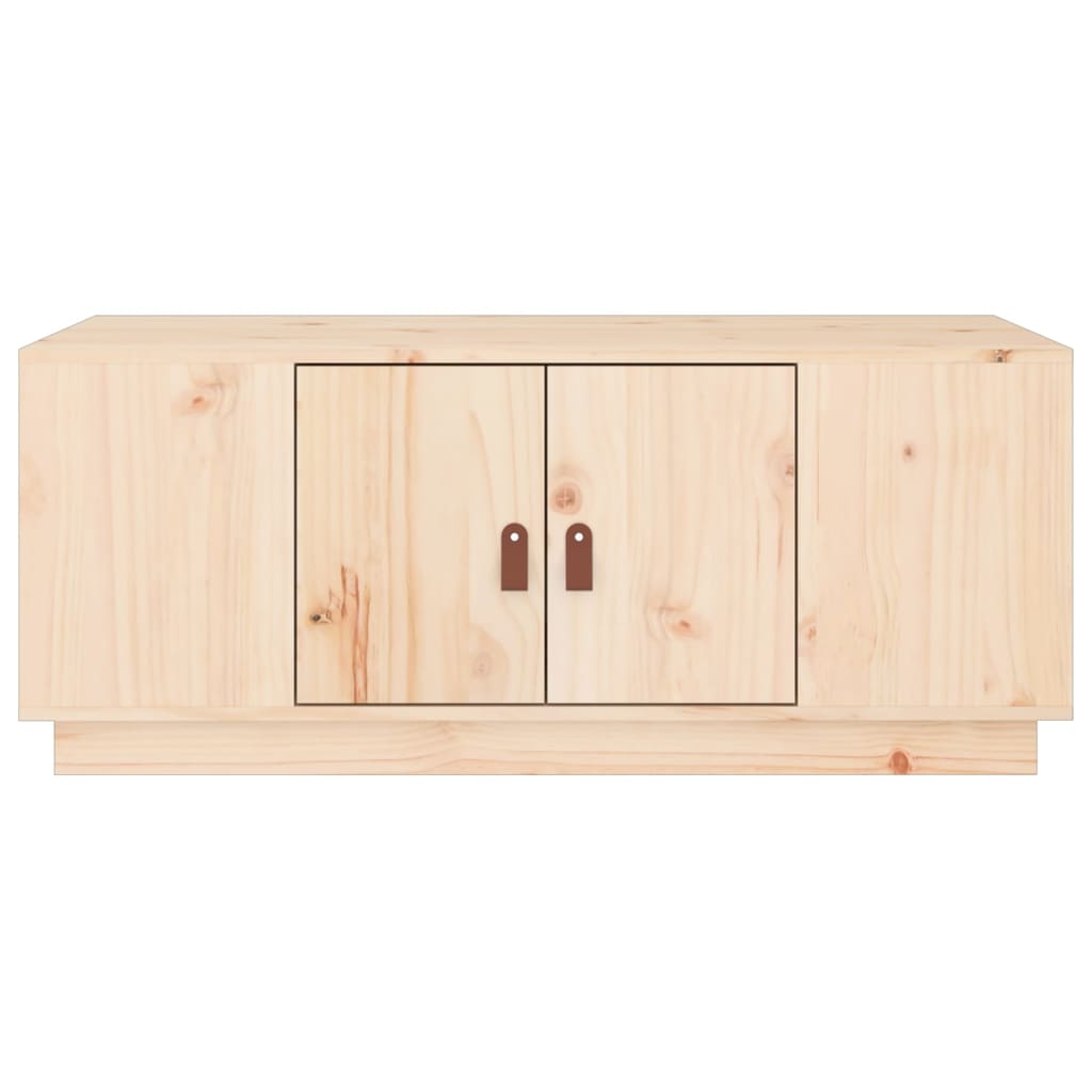 Tavolino da Salotto 100x50x41 cm in Legno Massello di Pino | homemem39