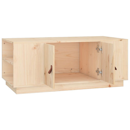 Tavolino da Salotto 100x50x41 cm in Legno Massello di Pino | homemem39