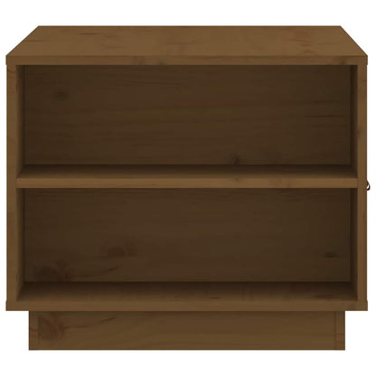 Tavolino da Salotto ambra 100x50x41cm in Legno Massello di Pino