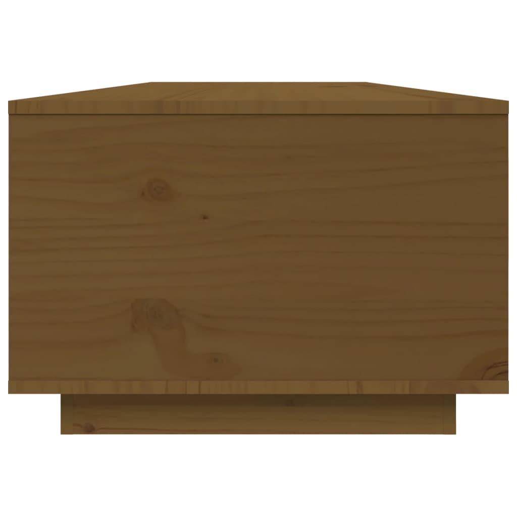 Tavolino da Salotto ambra 80x50x35,5 cm Legno Massello di Pino