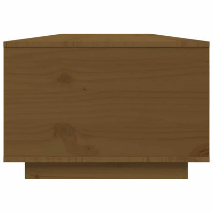 Tavolino da Salotto ambra 80x50x35,5 cm Legno Massello di Pino