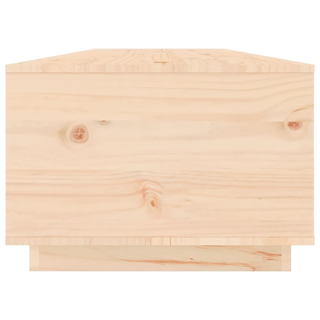 Tavolino da Salotto 100x50x35 cm in Legno Massello di Pino