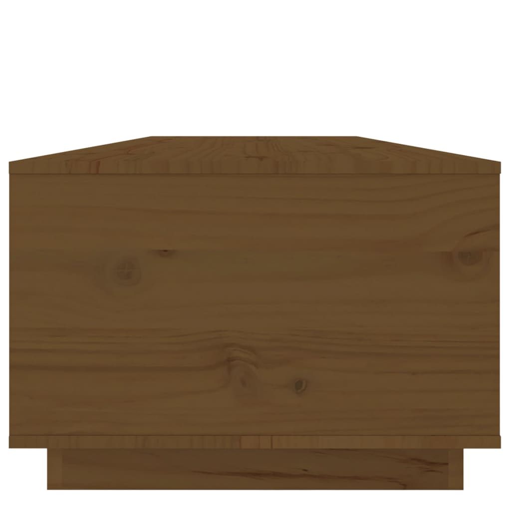 Tavolino da Salotto ambra 100x50x35 cm Legno Massello di Pino | homemem39