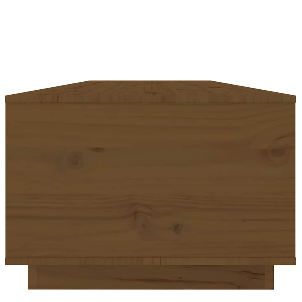 Tavolino da Salotto ambra 100x50x35 cm Legno Massello di Pino